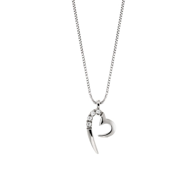 Girocollo Cuore con diamanti
