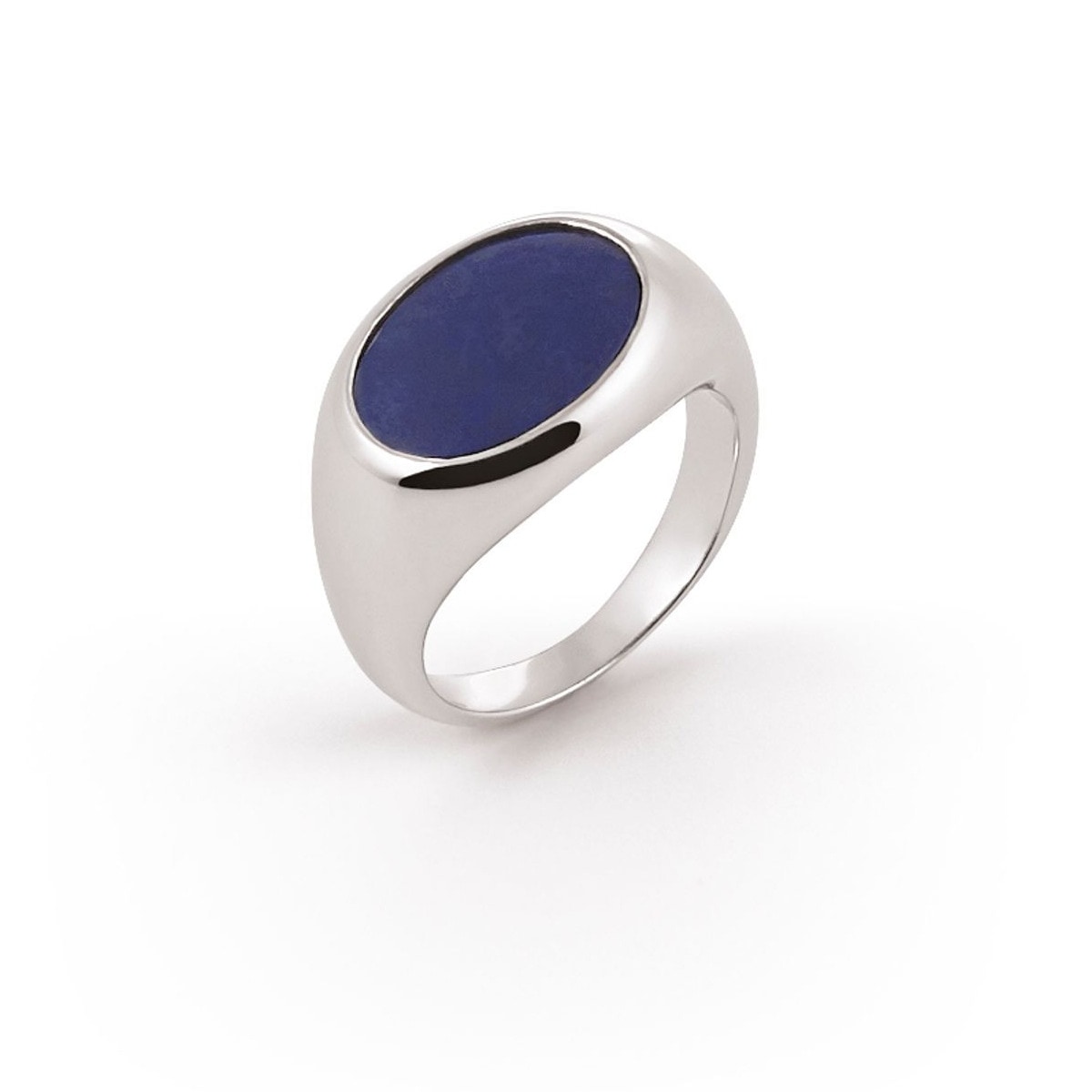 Anello chevalier con lapislazzuli