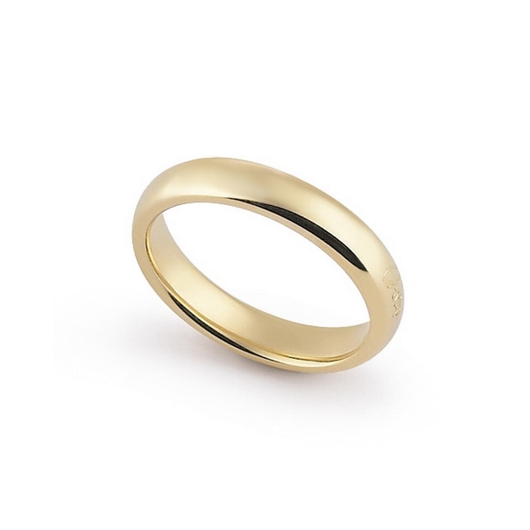 Fede bombata in oro giallo — Senza diamante